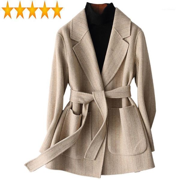 long korean 2021 woman's jacket double-sided wool coat women spring autumn grey elegant coats tlr1450 kj24051, Black
long korean 2021 woman's jacket double-sided wool coat women spring autumn grey elegant coats tlr1450 kj24051, Black
