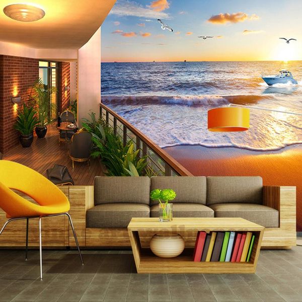 sea-view room 3d scenery murals 3d wallpaper living room tv backdrop bedroom wall painting three-dimensional wall paper 
sea-view room 3d scenery murals 3d wallpaper living room tv backdrop bedroom wall painting three-dimensional wall paper