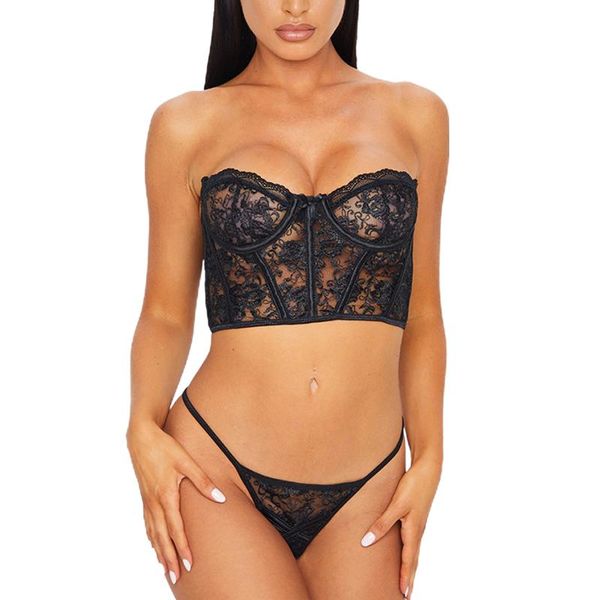bras sets 2 pcs women exotic mesh see-through lace lingerie set, low-cut hollow out. sleeveless & flower embroidery thong, Red;black
bras sets 2 pcs women exotic mesh see-through lace lingerie set, low-cut hollow out. sleeveless & flower embroidery thong, Red;black