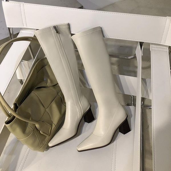 deat 2020 new spring autumn fashion casual pointed square head side zipper leather single shoes women long boots sf553, Black
deat 2020 new spring autumn fashion casual pointed square head side zipper leather single shoes women long boots sf553, Black