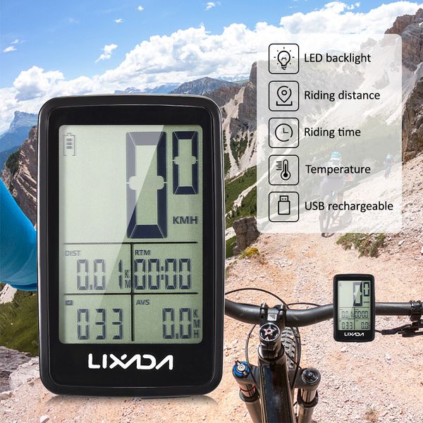 lixada usb rechargeable wireless bike cycling computer bicycle speedometer odometer satch speedometer watch led digital rate
lixada usb rechargeable wireless bike cycling computer bicycle speedometer odometer satch speedometer watch led digital rate