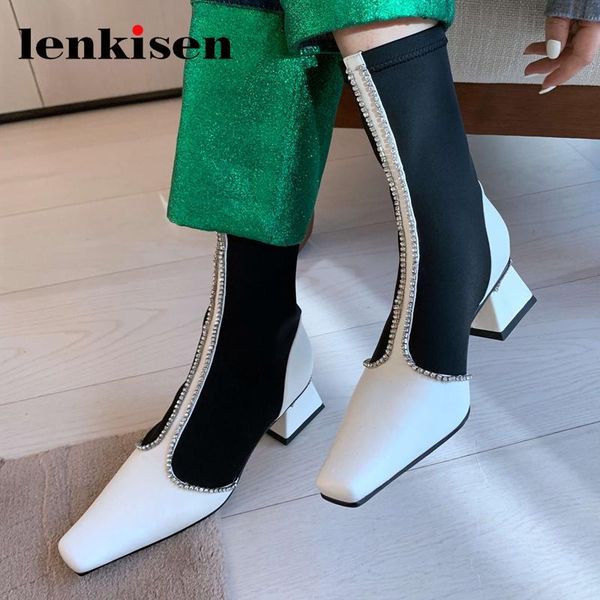 boots lenkisen large size square toe high heel stretch rhinestone beauty lady dance party gorgeous charming mid-calf l90, Black
boots lenkisen large size square toe high heel stretch rhinestone beauty lady dance party gorgeous charming mid-calf l90, Black