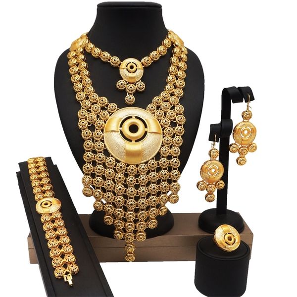 african big jewelry sets wedding bridal party jewelry set 24k gold fine jewelry sets african women fashion necklace bracelet 201222, Slivery;crystal
african big jewelry sets wedding bridal party jewelry set 24k gold fine jewelry sets african women fashion necklace bracelet 201222, Slivery;crystal
