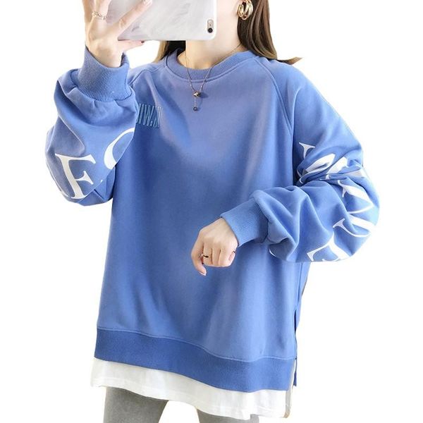 2020 autumn round neck women sweatshirt letter printing fashionable loose wild casual commuter fake two ladies sweatshirts, Black
2020 autumn round neck women sweatshirt letter printing fashionable loose wild casual commuter fake two ladies sweatshirts, Black