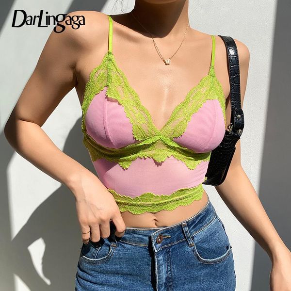 women's tanks & camis darlingaga v neck lace patchwork pink mesh female strap vintage y2k crop sleeveless frill 90s cropped sexy, White
women's tanks & camis darlingaga v neck lace patchwork pink mesh female strap vintage y2k crop sleeveless frill 90s cropped sexy, White