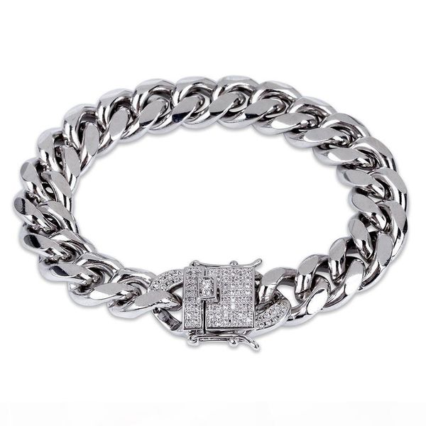 Hip Hop 18K Gold Plated Cuban Chain Bracelet with Diamond Clasp 12 MM Wide For Men Women 8 Inch
Hip Hop 18K Gold Plated Cuban Chain Bracelet with Diamond Clasp 12 MM Wide For Men Women 8 Inch