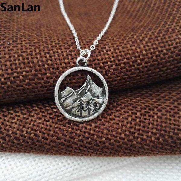 pendant necklaces 10pcs lovely round pine tree charm under the mountain necklace camping jewelry outdoor gifts for campers sanlan, Silver
pendant necklaces 10pcs lovely round pine tree charm under the mountain necklace camping jewelry outdoor gifts for campers sanlan, Silver