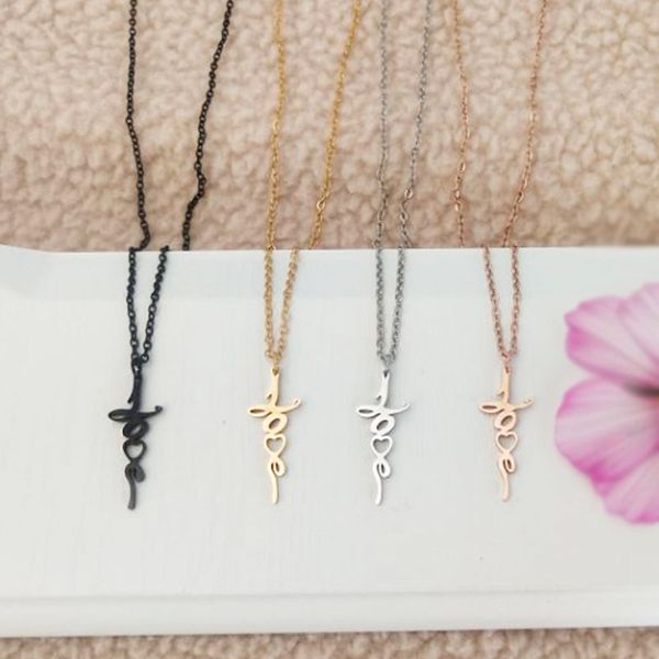 10pc/lotnew design love letter stainless steel necklace love heart pendant kids girls women chokers statement necklaces gift jewelry 278, Silver
10pc/lotnew design love letter stainless steel necklace love heart pendant kids girls women chokers statement necklaces gift jewelry 278, Silver