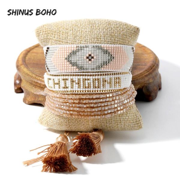 charm bracelets bohemian weave miyuki beads diy wrap friendship bracelet women fashion handmade girl chiingona letter pulseras femme, Golden;silver
charm bracelets bohemian weave miyuki beads diy wrap friendship bracelet women fashion handmade girl chiingona letter pulseras femme, Golden;silver