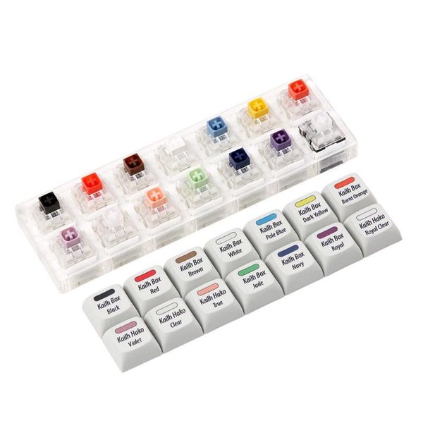 cherry gateron box switches tester black red brown white green grey silver switch with keycaps acrylic switch tester base
cherry gateron box switches tester black red brown white green grey silver switch with keycaps acrylic switch tester base