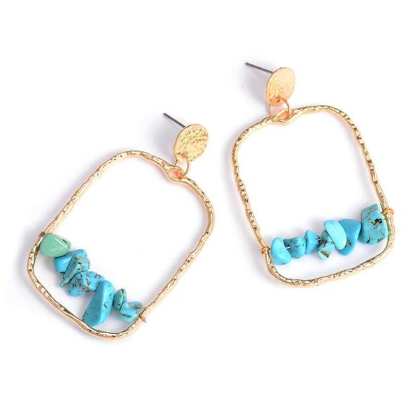 natural blue stone drop earring for women chic copper big square statement earrings bohemia jewelry gifts, Silver
natural blue stone drop earring for women chic copper big square statement earrings bohemia jewelry gifts, Silver