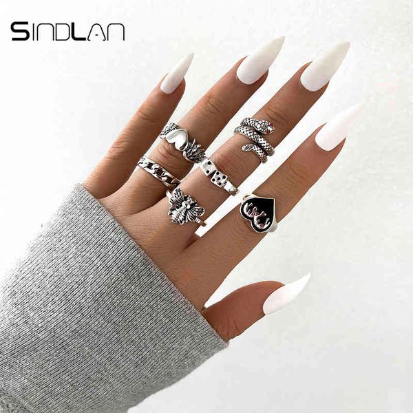 band sindlan gothic silver color grimace finger rings set for women punk stranger things grunge butterfly female emo jewelry anillos
band sindlan gothic silver color grimace finger rings set for women punk stranger things grunge butterfly female emo jewelry anillos