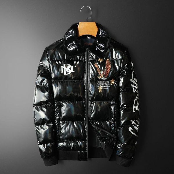 chaqueta hombre invierno men clothes trendy coat embroidered bright face splicing zipper parkas winter jacket men bomber jackets, Black
chaqueta hombre invierno men clothes trendy coat embroidered bright face splicing zipper parkas winter jacket men bomber jackets, Black