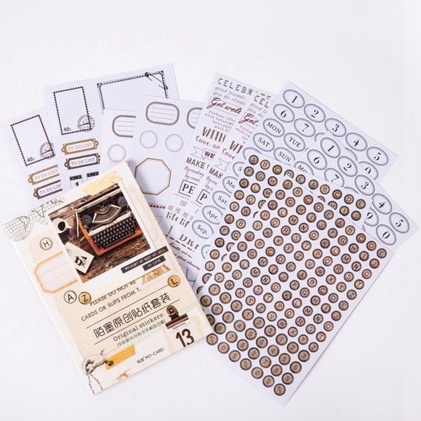 10pcs paper stickers diy scrapbooking material letters numbers vintage frame label journal deco hobby stationery supplier
10pcs paper stickers diy scrapbooking material letters numbers vintage frame label journal deco hobby stationery supplier