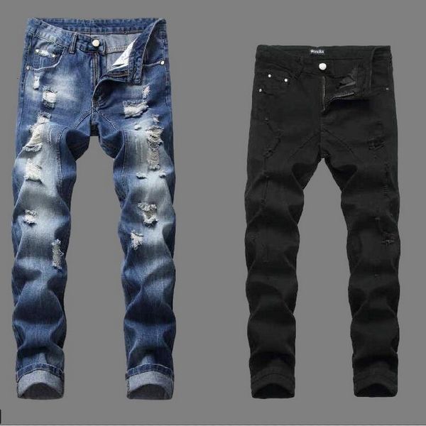 2020 new fashion retro destroyed slim fit classical denim pants patches ripped men streetwear hip hop jeans, Blue
2020 new fashion retro destroyed slim fit classical denim pants patches ripped men streetwear hip hop jeans, Blue