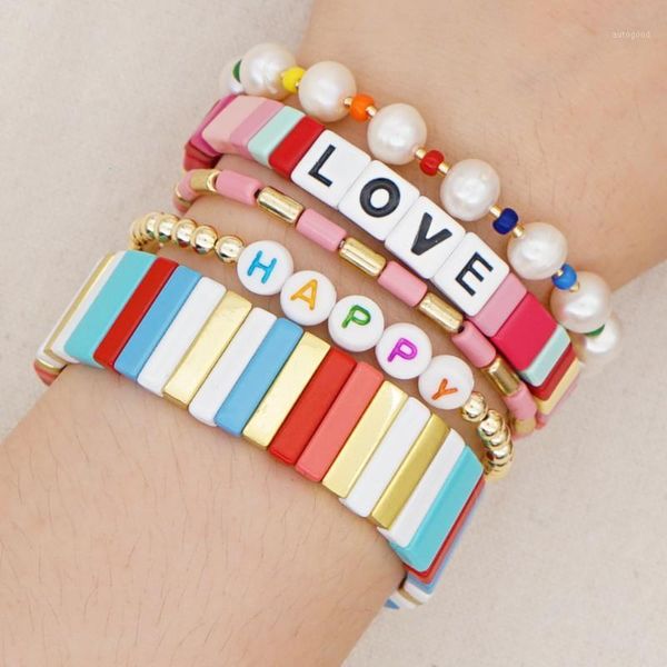 charm bracelets shinus enamel tile love letter bracelet for women boho rainbow real pearl femme gold beads jewelry wholesale1, Golden;silver
charm bracelets shinus enamel tile love letter bracelet for women boho rainbow real pearl femme gold beads jewelry wholesale1, Golden;silver
