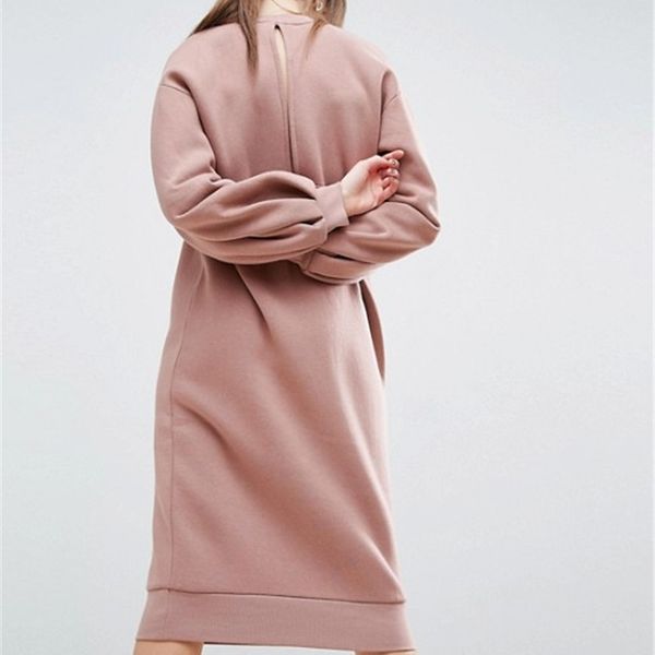 ael space cotton sweatshirt dress bishop sleeve backless long dresses loose plus size hight quality women clothing 201203, Black
ael space cotton sweatshirt dress bishop sleeve backless long dresses loose plus size hight quality women clothing 201203, Black