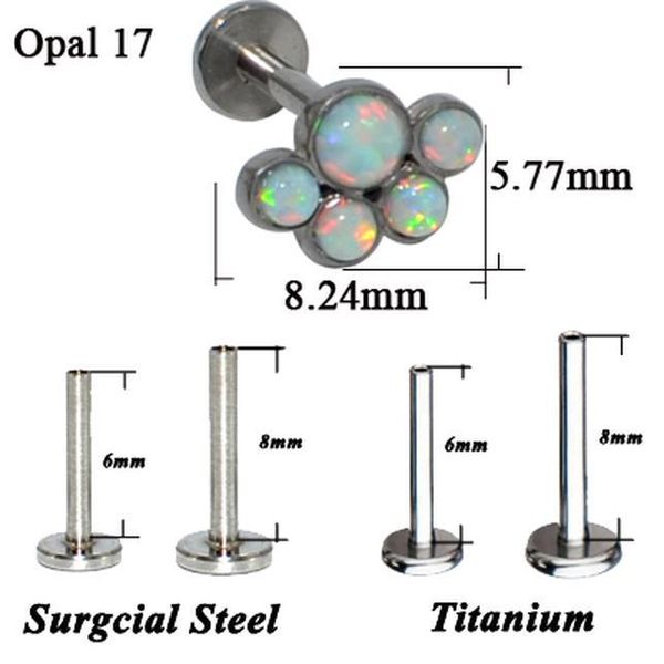 1pc g23 titanium&steel internal threaded bear paw opal cz gem flower ear tragus helix cartilage earring lip stud labret bar ring q bbyqdf, Silver
1pc g23 titanium&steel internal threaded bear paw opal cz gem flower ear tragus helix cartilage earring lip stud labret bar ring q bbyqdf, Silver