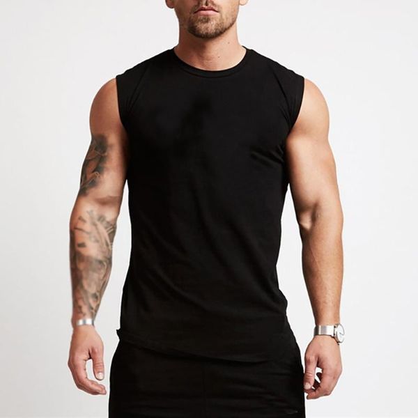 men' basic tank sleeveless summer clothes vest sports fitness running training breathable solid color male 1, White;black
men' basic tank sleeveless summer clothes vest sports fitness running training breathable solid color male 1, White;black