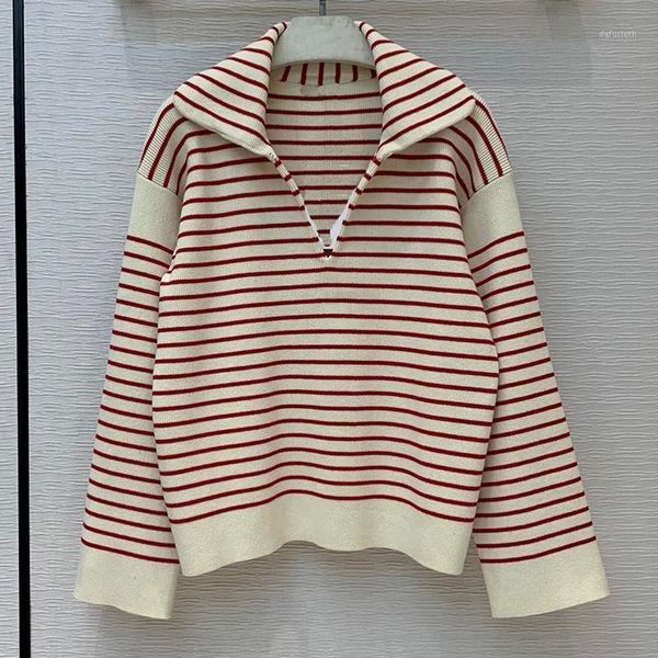 grand designer two colors sweater for women drop shoulder long sleeve knitted striped pullovers soft 2021 new1, White;black
grand designer two colors sweater for women drop shoulder long sleeve knitted striped pullovers soft 2021 new1, White;black