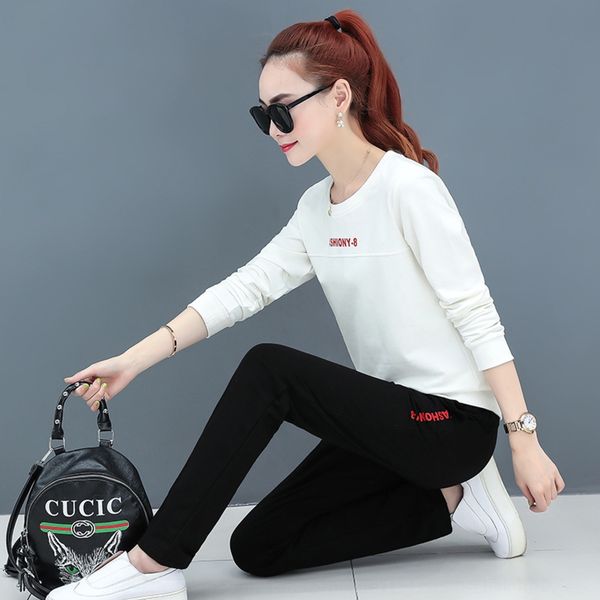 2020 spring and autumn sports two piece suit sportswear women's leisure new korean loose fashion long sleeve cotton sportswear docjk, Gray
2020 spring and autumn sports two piece suit sportswear women's leisure new korean loose fashion long sleeve cotton sportswear docjk, Gray