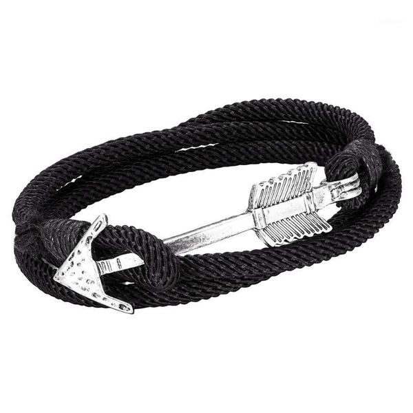 2020new multi layer leather charm bracelet bangle vintage bronze arrow anchor man and woman lover's gift1, Black
2020new multi layer leather charm bracelet bangle vintage bronze arrow anchor man and woman lover's gift1, Black