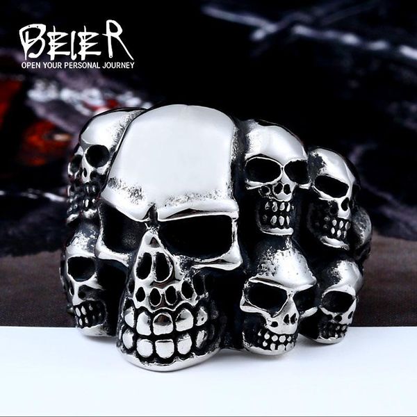 cluster rings beier store 316l stainless steel biker ring punk lots of skull for men fashion jewelry llbr8-079r, Golden;silver
cluster rings beier store 316l stainless steel biker ring punk lots of skull for men fashion jewelry llbr8-079r, Golden;silver