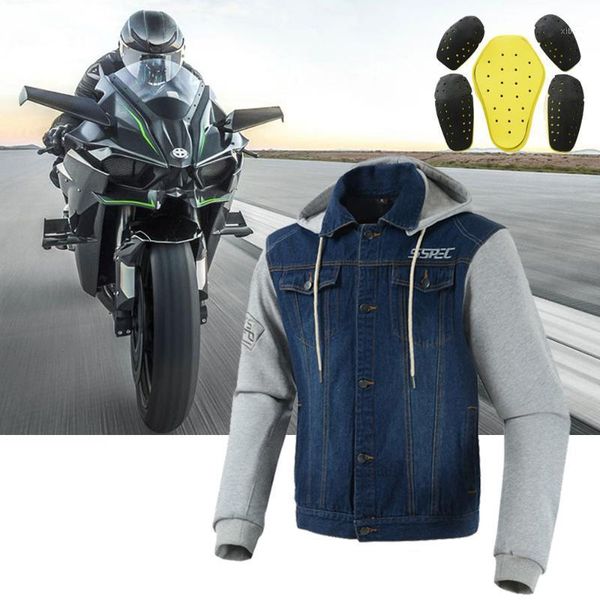 men's fashion denim motorcycle jacket pants motorbike riding hoodie jacket motocross racing protective gear armor jeans clothing1
men's fashion denim motorcycle jacket pants motorbike riding hoodie jacket motocross racing protective gear armor jeans clothing1