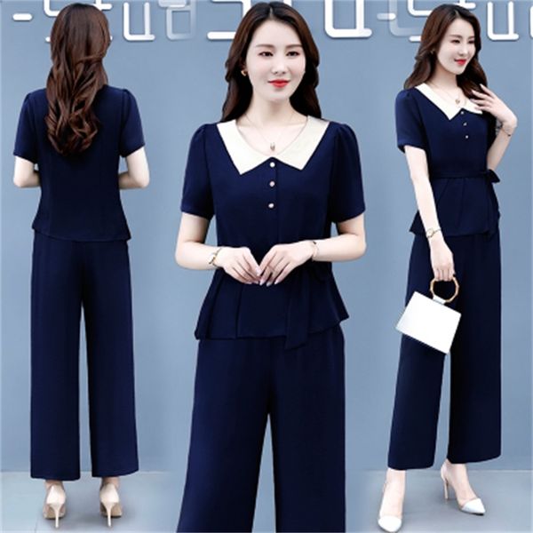 peter pan necklace superior and pants two leisure joint pieces of women femme year old ladies'attire hflk, White
peter pan necklace superior and pants two leisure joint pieces of women femme year old ladies'attire hflk, White