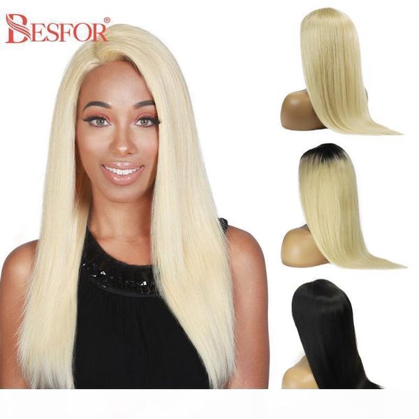 besfor ombre 613 blonde 4*4 lace closure frontal human hair wigs pre plucked glueless remy straight natural black lace front wig, Black;brown
besfor ombre 613 blonde 4*4 lace closure frontal human hair wigs pre plucked glueless remy straight natural black lace front wig, Black;brown