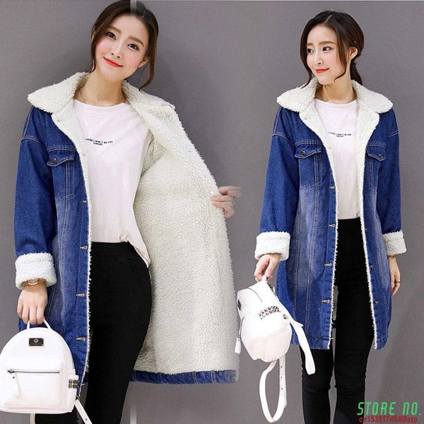 women's jackets winter denim plus velvet thick jacket women long size 4xl cotton coat windbreaker loose jeans jaqueta mujer chaqueta f2, Black;brown
women's jackets winter denim plus velvet thick jacket women long size 4xl cotton coat windbreaker loose jeans jaqueta mujer chaqueta f2, Black;brown