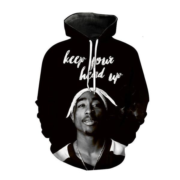 2pac 3d print hoodies hip hop rapper streetwear men women fashion hooded sweatshirt pullover hoodie trendy tupac coats male, Black 
2pac 3d print hoodies hip hop rapper streetwear men women fashion hooded sweatshirt pullover hoodie trendy tupac coats male, Black