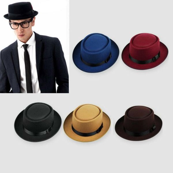 wide brim hats meihuida men women casual hard felt pork pie cap fedora bowler hat homburg formal flat solid, Blue;gray
wide brim hats meihuida men women casual hard felt pork pie cap fedora bowler hat homburg formal flat solid, Blue;gray