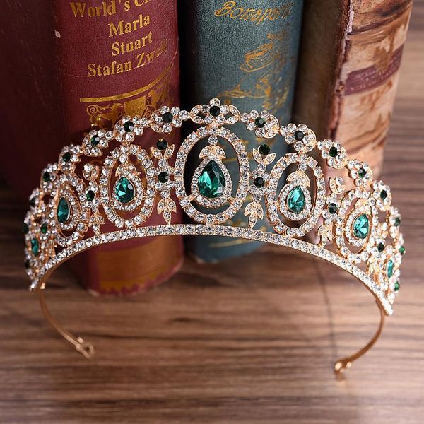 baroque gold green crystal bridal tiaras rhinestone diadem pageant crown for brides headbands wedding hair accessories jewelry, Golden;silver
baroque gold green crystal bridal tiaras rhinestone diadem pageant crown for brides headbands wedding hair accessories jewelry, Golden;silver