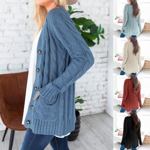 women's knits & tees autumn knitted cardigan women sweaters with pocket long sleeve loose solid sweater coat casual jumper open front r, White
women's knits & tees autumn knitted cardigan women sweaters with pocket long sleeve loose solid sweater coat casual jumper open front r, White