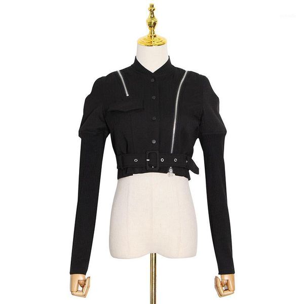 autumn women's lapel single breasted design zipper long sleeved short jacket women's clothing 2021 winter new fashion tempe1, Black;brown
autumn women's lapel single breasted design zipper long sleeved short jacket women's clothing 2021 winter new fashion tempe1, Black;brown