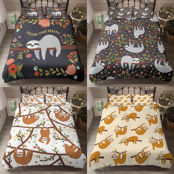 zeimon 3d cartoon bedding set lovely sloth queen king size bedding set children duvet cover pillow cases home textile bed set
zeimon 3d cartoon bedding set lovely sloth queen king size bedding set children duvet cover pillow cases home textile bed set