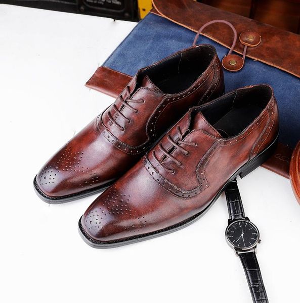 dress shoes designer formal men's leather classic luxury flat oxford wedding office business 39-47, Black
dress shoes designer formal men's leather classic luxury flat oxford wedding office business 39-47, Black