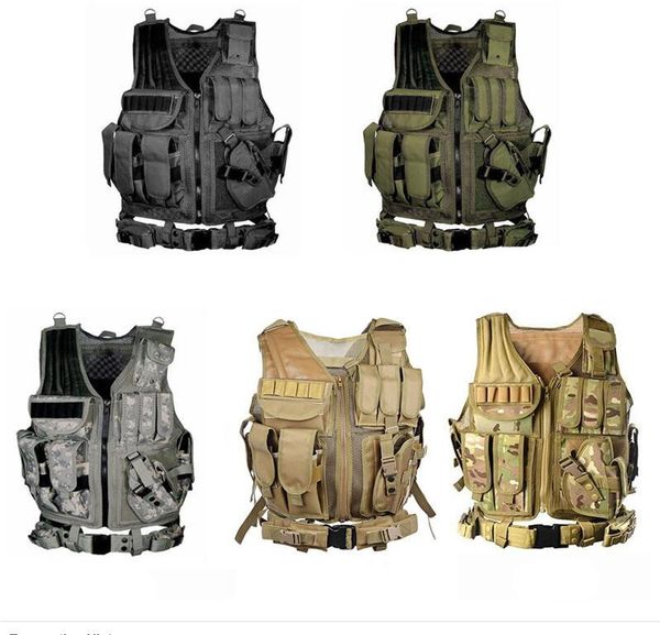 outdoor men tactical vest airsoft paintball camouflage molle hunting vest assault hunting plate carrier with holster army gear armor vest, Black;green
outdoor men tactical vest airsoft paintball camouflage molle hunting vest assault hunting plate carrier with holster army gear armor vest, Black;green