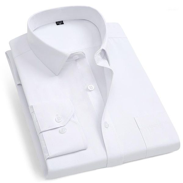 men's fashion long sleeve basic dress shirts single patch pocket formal business standard-fit work office plaid/striped shirt1, White;black
men's fashion long sleeve basic dress shirts single patch pocket formal business standard-fit work office plaid/striped shirt1, White;black