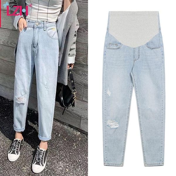 lzh maternity jeans 2020 autumn ripped thin denim belly lift pants maternity casual pants for outer wear pregnancy clothing, White
lzh maternity jeans 2020 autumn ripped thin denim belly lift pants maternity casual pants for outer wear pregnancy clothing, White