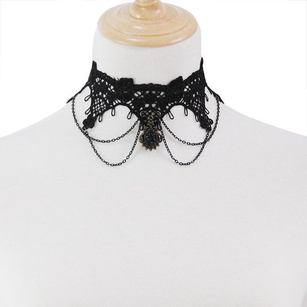 women chocker necklace gothic style lace pendant wedding jewelry ladies choker punk fashion vintage tassel collar, Golden;silver
women chocker necklace gothic style lace pendant wedding jewelry ladies choker punk fashion vintage tassel collar, Golden;silver
