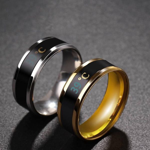 cluster rings smart sensor body temperature ring stainless steel fashion display real-time test finger, Golden;silver
cluster rings smart sensor body temperature ring stainless steel fashion display real-time test finger, Golden;silver
