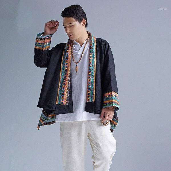 spring linen kimono jackets men ethnic cotton linen jackets irregular embroidery kimono chinese cardigan jacket 0520021, Black;brown
spring linen kimono jackets men ethnic cotton linen jackets irregular embroidery kimono chinese cardigan jacket 0520021, Black;brown