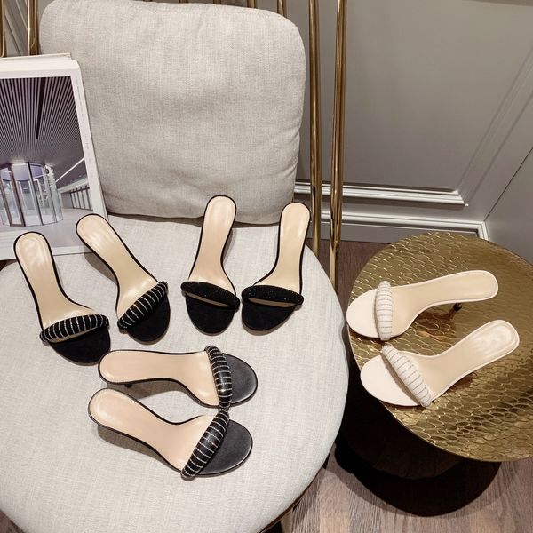 women open-toe sandals fashion ironed diamond outdoor slippers leather flip-flops luxury high heels party stilettos designer beach shoes lad, Black
women open-toe sandals fashion ironed diamond outdoor slippers leather flip-flops luxury high heels party stilettos designer beach shoes lad, Black