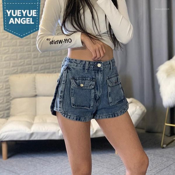 women's jeans female casual cargo denim shorts high street pockets waisted black summer women loose wide legged pants1, Blue
women's jeans female casual cargo denim shorts high street pockets waisted black summer women loose wide legged pants1, Blue