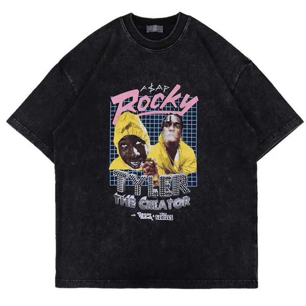 t-shirts super tide brand funny black street hip hop style men's washed old loose short sleeved t-shirt, White;black
t-shirts super tide brand funny black street hip hop style men's washed old loose short sleeved t-shirt, White;black