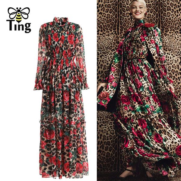 casual dresses tingfly leopard rose flower gorgeous maxi long party night vintage ruched retro longa elbise robes haut dress designer, Black;gray
casual dresses tingfly leopard rose flower gorgeous maxi long party night vintage ruched retro longa elbise robes haut dress designer, Black;gray