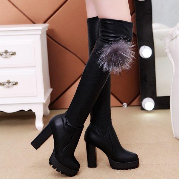 square punk высокие сапоги платформы высокой пятки boots женщины new winter sexy более колено сапоги мода черный белый женская обувь, Black
square punk высокие сапоги платформы высокой пятки boots женщины new winter sexy более колено сапоги мода черный белый женская обувь, Black