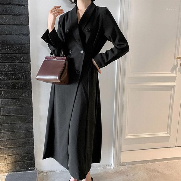 elegant double breasted women black dress ladies office blazer dresses plus size autumn vintage female party dress suit 20201, Black;gray
elegant double breasted women black dress ladies office blazer dresses plus size autumn vintage female party dress suit 20201, Black;gray